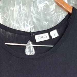 Ladies knit pull over belted shirt